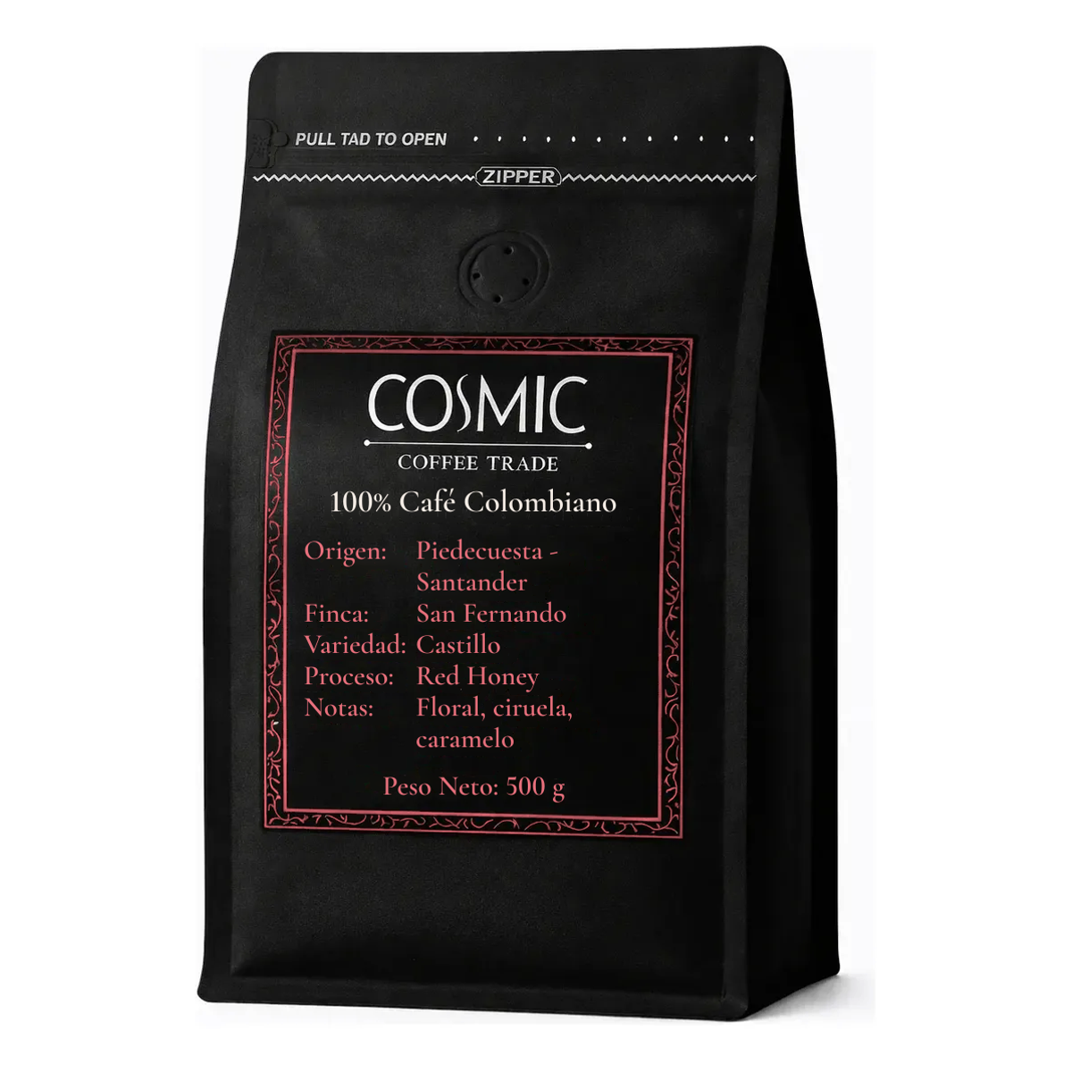 Bolsa de café Cosmic Coffee Trade San Fernando · Castillo, 500 g